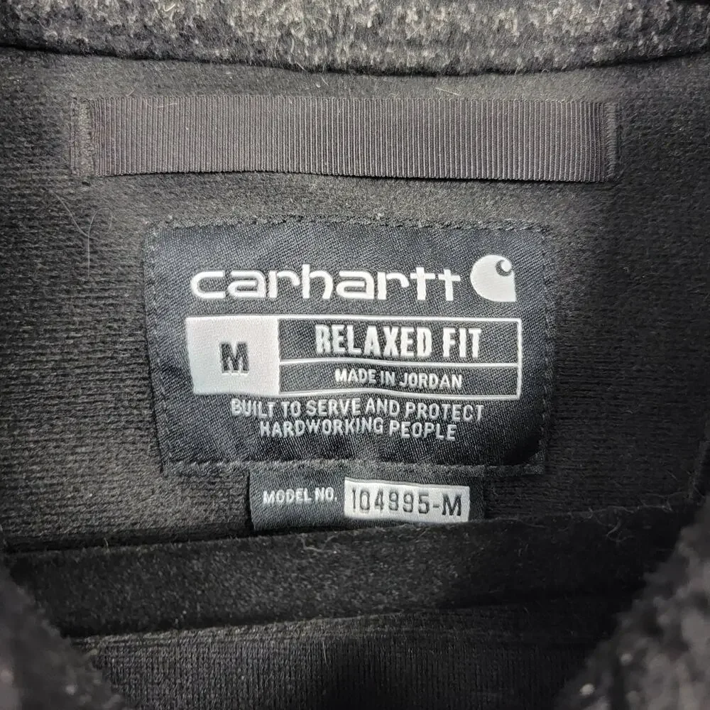 Carhartt Sherpa Fleece Zip Vest Relaxed Fit Workwear Utility Layer